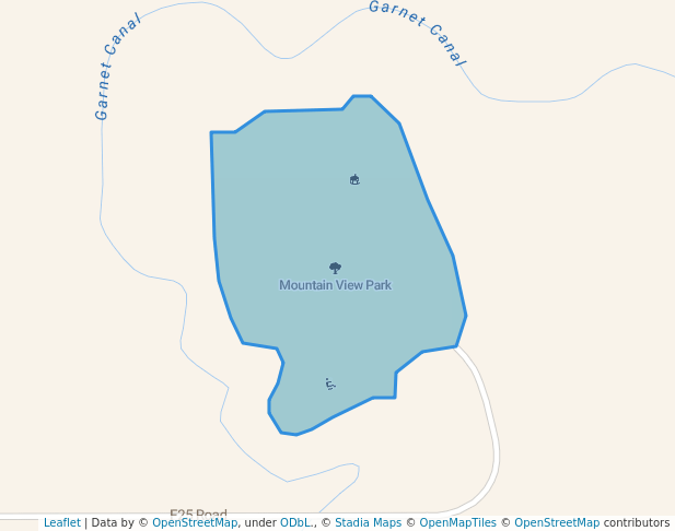 walking in Mountain View Park map in Delta