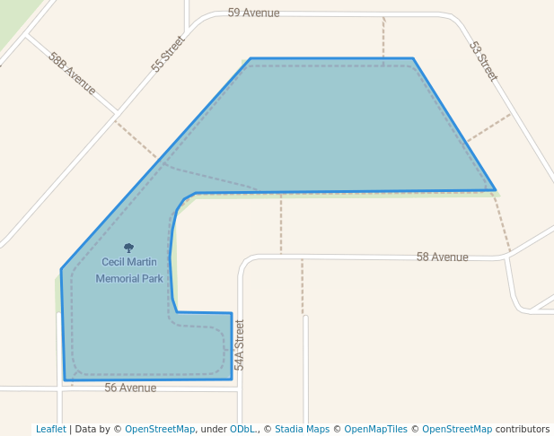 walking in Cecil Martin Memorial Park map in Barrhead