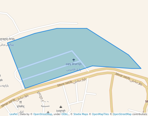 پارک آنامیس in Minab | Map and Routes