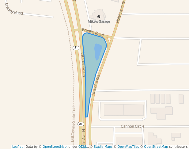 walking in Hulett Triangle map in Faribault