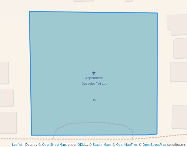 walking in Aspenmere Gazeebo Tot Lot map in Chestermere