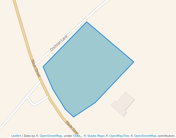 walking in Cochran Lane Park map in Coldspring