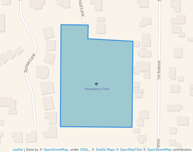 walking in Strawberry Park map in Sweet Home