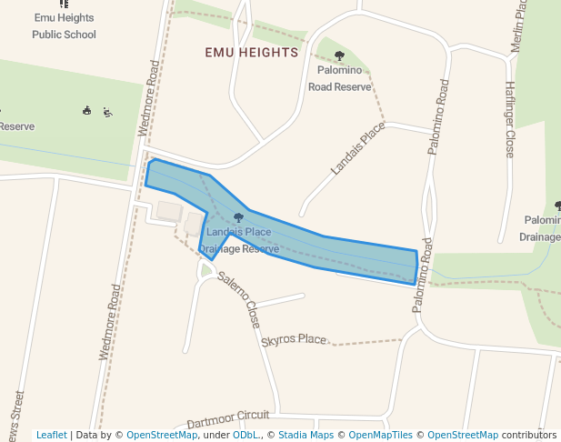 Landais Place Drainage Reserve