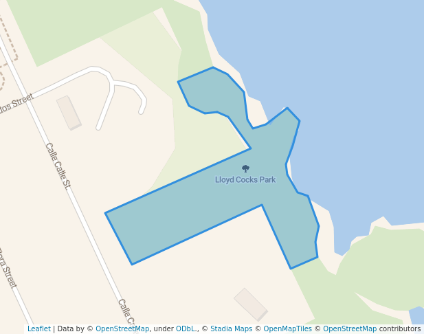 walking in Lloyd Cocks Park map in Eden