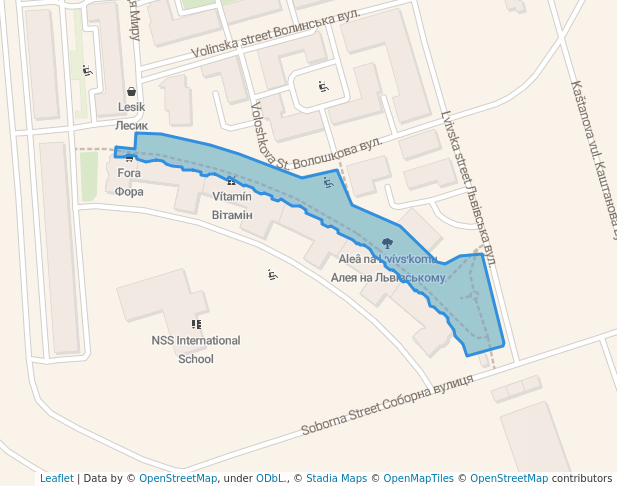 Алея на Львівському