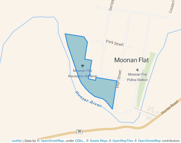 walking in Moonan Flat Recreation Reserve map in Moonan Flat