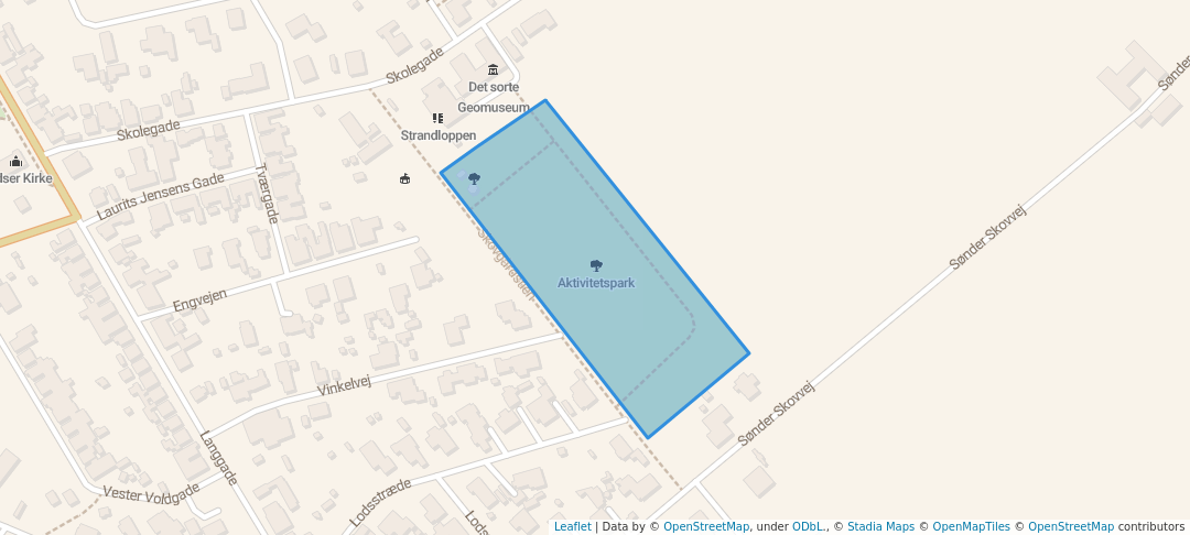 walking in Aktivitetspark map in Gedser