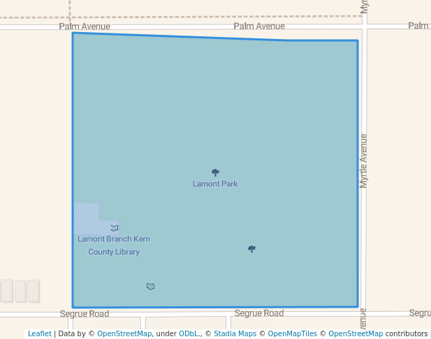 walking in Lamont Park map in Lamont
