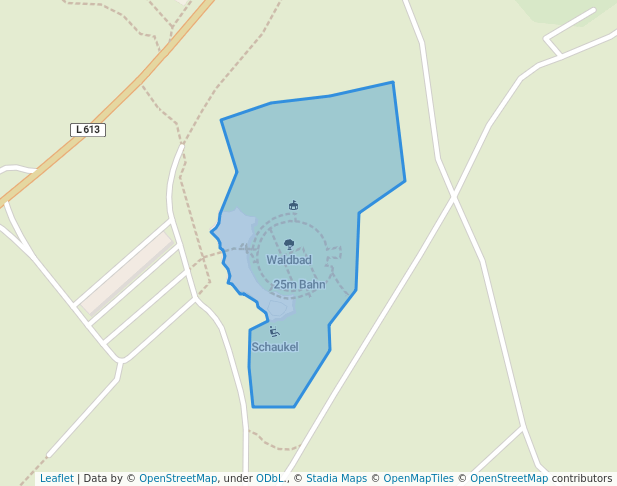 walking in Waldbad map in Ettlingen