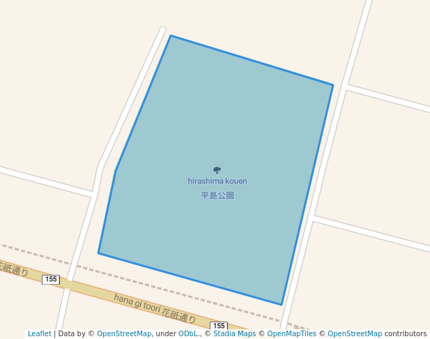 walking in 平島公園 map in Ichinomiya