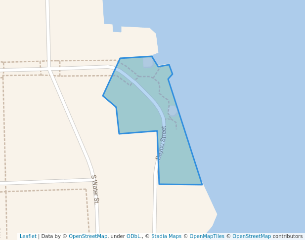 walking in Wade's Bayou Park map in Douglas