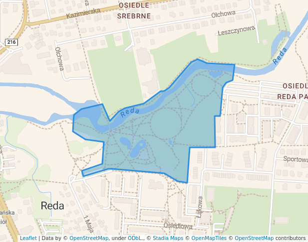 Miejski Park Rodzinny w Redzie in Reda | Map and Routes