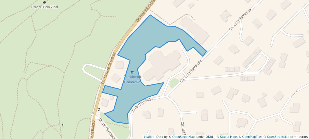 walking in Domaine du Panoramic map in Aix-les-Bains