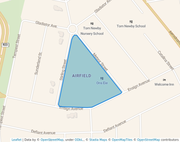 walking in Phil Erasmus Park map in Benoni