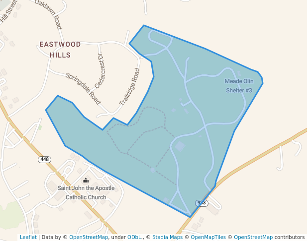 walking in Meade-Olin Park map in Brandenburg