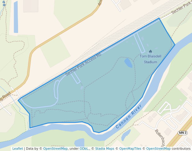 walking in Sechler Park map in Northfield