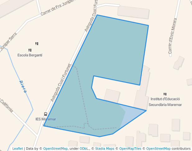 walking in Jardins del Maremar map in El Masnou