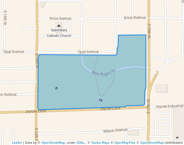 walking in McLain Rogers Park map in Clinton