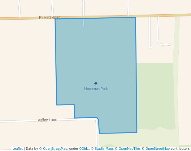 walking in Hochman Park map in Saint Joseph