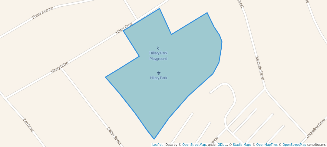 walking in Hillary Park map in Dolphin Coast