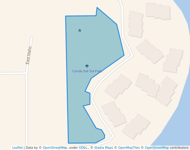 walking in Condo Del Sol Park map in Sandpoint