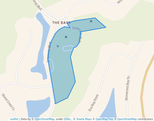 walking in The Park at The Bays map in Murrells Inlet