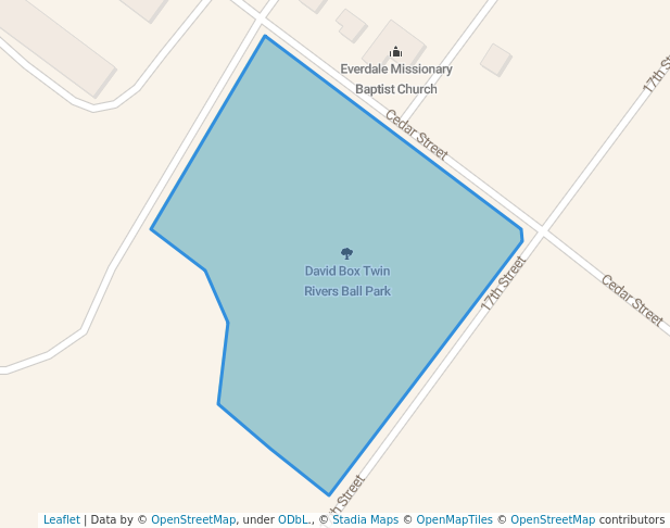 walking in David Box Twin Rivers Ball Park map in Cairo