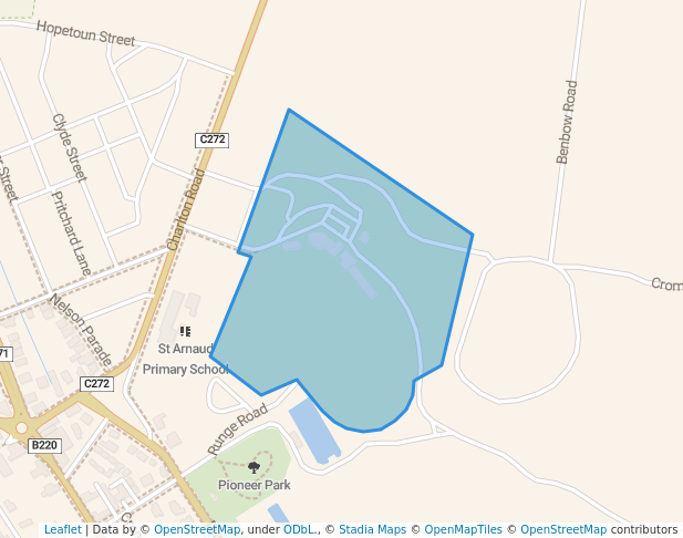 walking in Lord Nelson Park map in Saint Arnaud