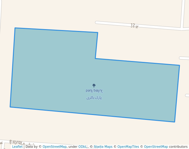 walking in پارک باکری map in Eslamshahr