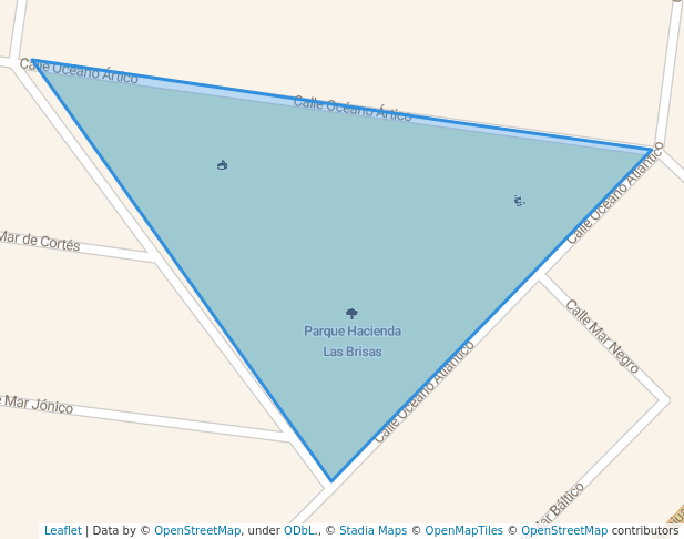 walking in Parque Hacienda Las Brisas map in Ciudad Río Bravo