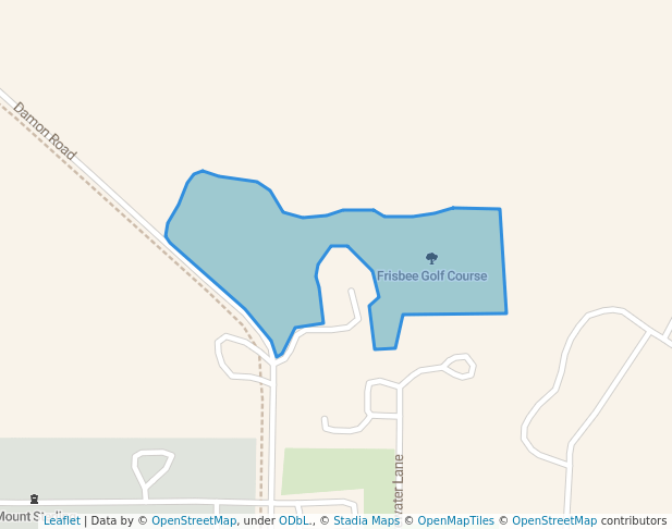 walking in Frisbee Golf Course map in Mount Sterling