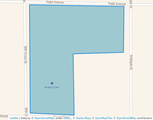 walking in Rotary Park map in Mount Sterling