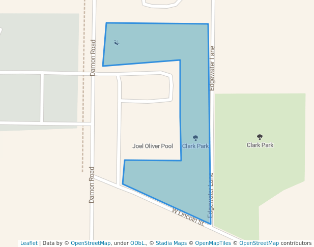 walking in Clark Park map in Mount Sterling