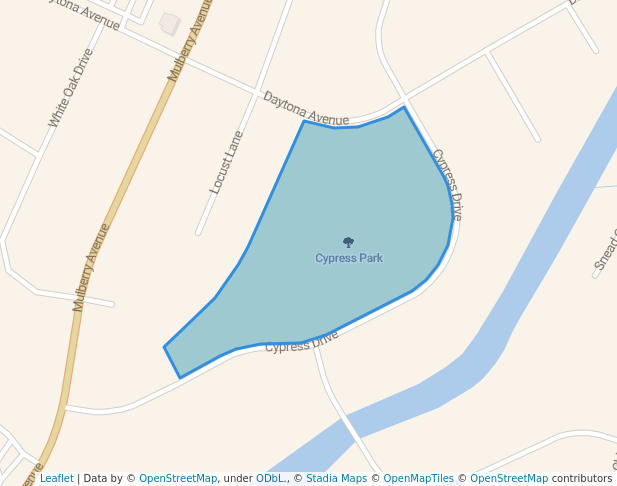 walking in Cypress Park map in Lake Havasu City