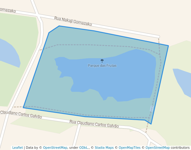 walking in Parque das Frutas map in Indaiatuba