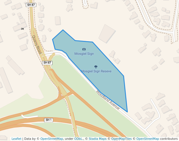 walking in Mosgiel Sign Reseve map in Mosgiel