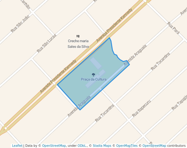 walking in Praça da Cultura map in Açailândia