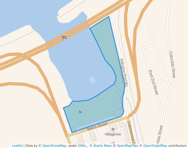 walking in Earl Snell Memorial Park map in Arlington