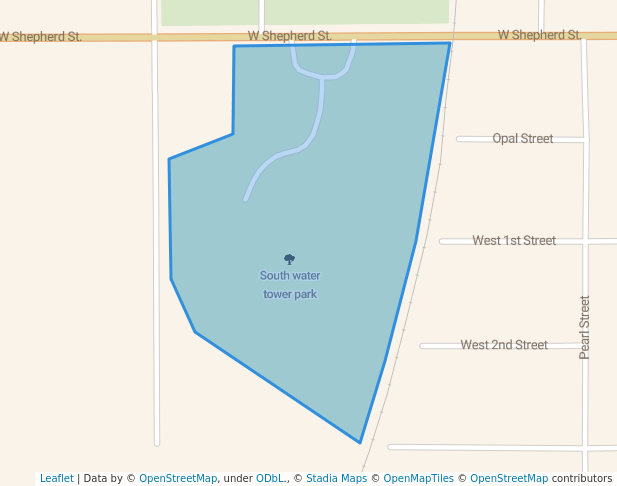 walking in South water tower park map in Charlotte