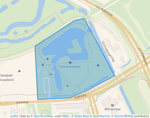 walking in Park Kruserbrink map in Hardenberg
