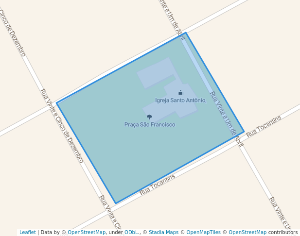 walking in Praça São Francisco map in Açailândia