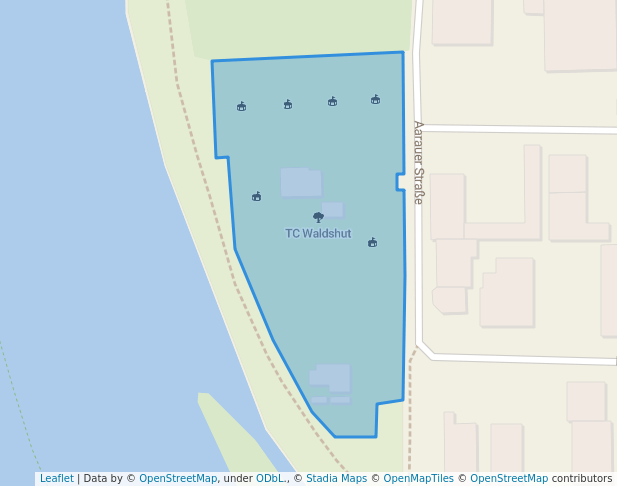 walking in TC Waldshut map in Waldshut-Tiengen