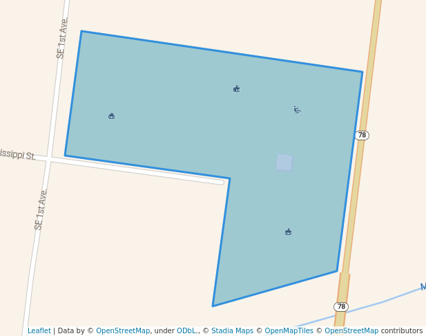 walking in Leonard Morgan Park map in Durant