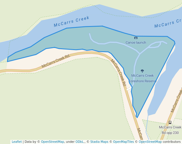 McCarrs Creek Foreshore Reserve