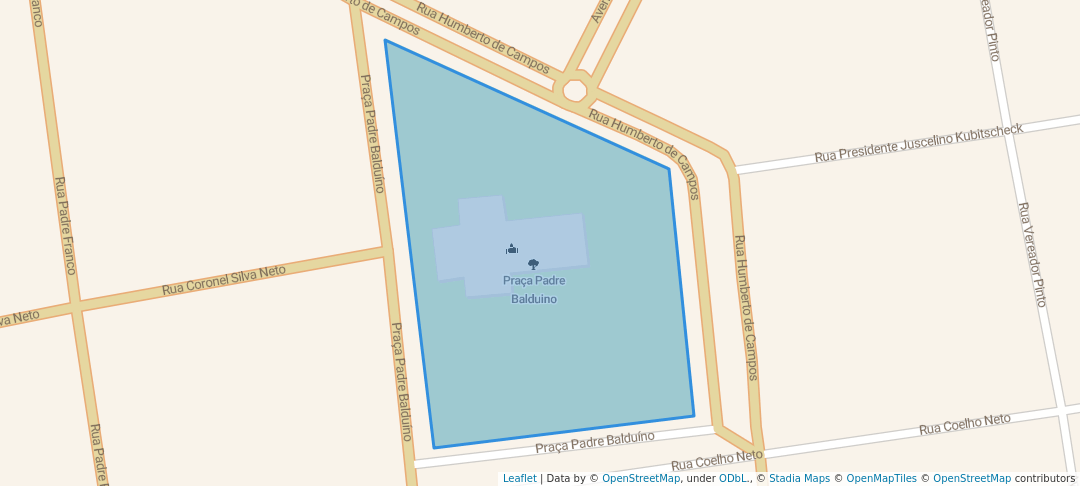 walking in Praça Padre Balduino map in Balsas