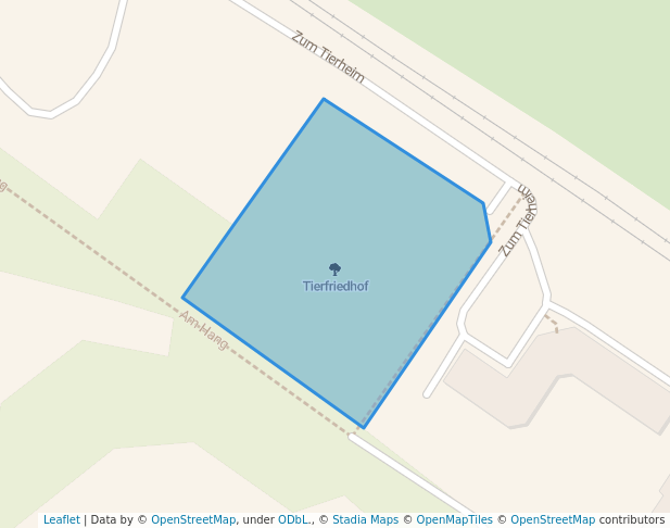 walking in Tierfriedhof map in Dresden