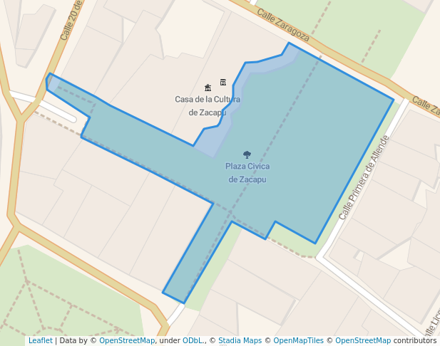 walking in Plaza Civica de Zacapu map in Zacapu