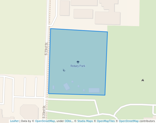 walking in Rotary Park map in Fort Pierce