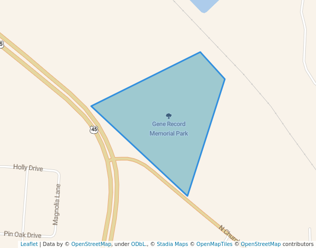 walking in Gene Record Memorial Park map in Henderson